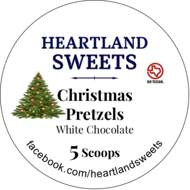 Christmas Pretzels (White Chocolate with Sprinkles)